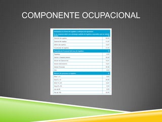 COMPONENTE OCUPACIONAL
 