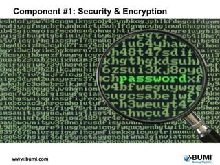 Component #1: Security & Encryption

www.bumi.com

 