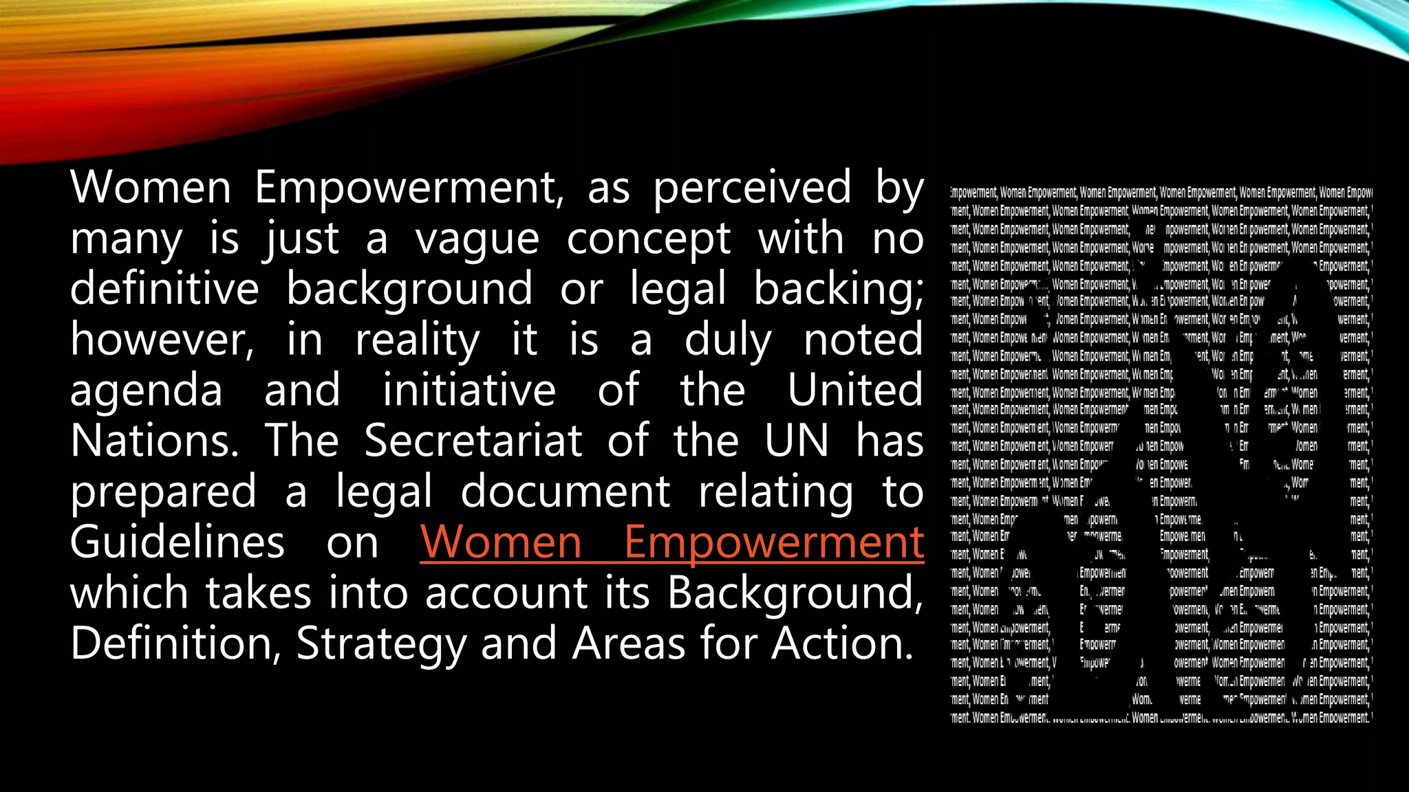 5 components of women empowerment | PPTX