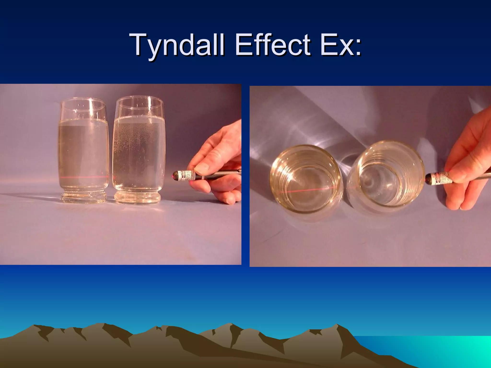 Tyndall Effect Ex: