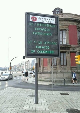 En las calles de Gijón, ya se anuncia la 5ª Conferencia Passivhaus España