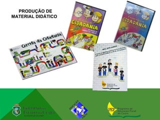 PRODUÇÃO DE
MATERIAL DIDÁTICO
 