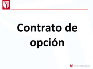 Contrato de
opción
 