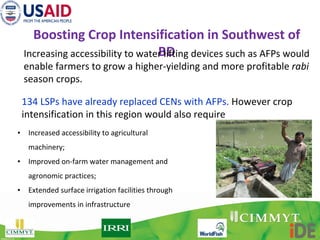 Boosting Crop Intensification in Southern Bangladesh: How can surface water irrigation be done at scale? 