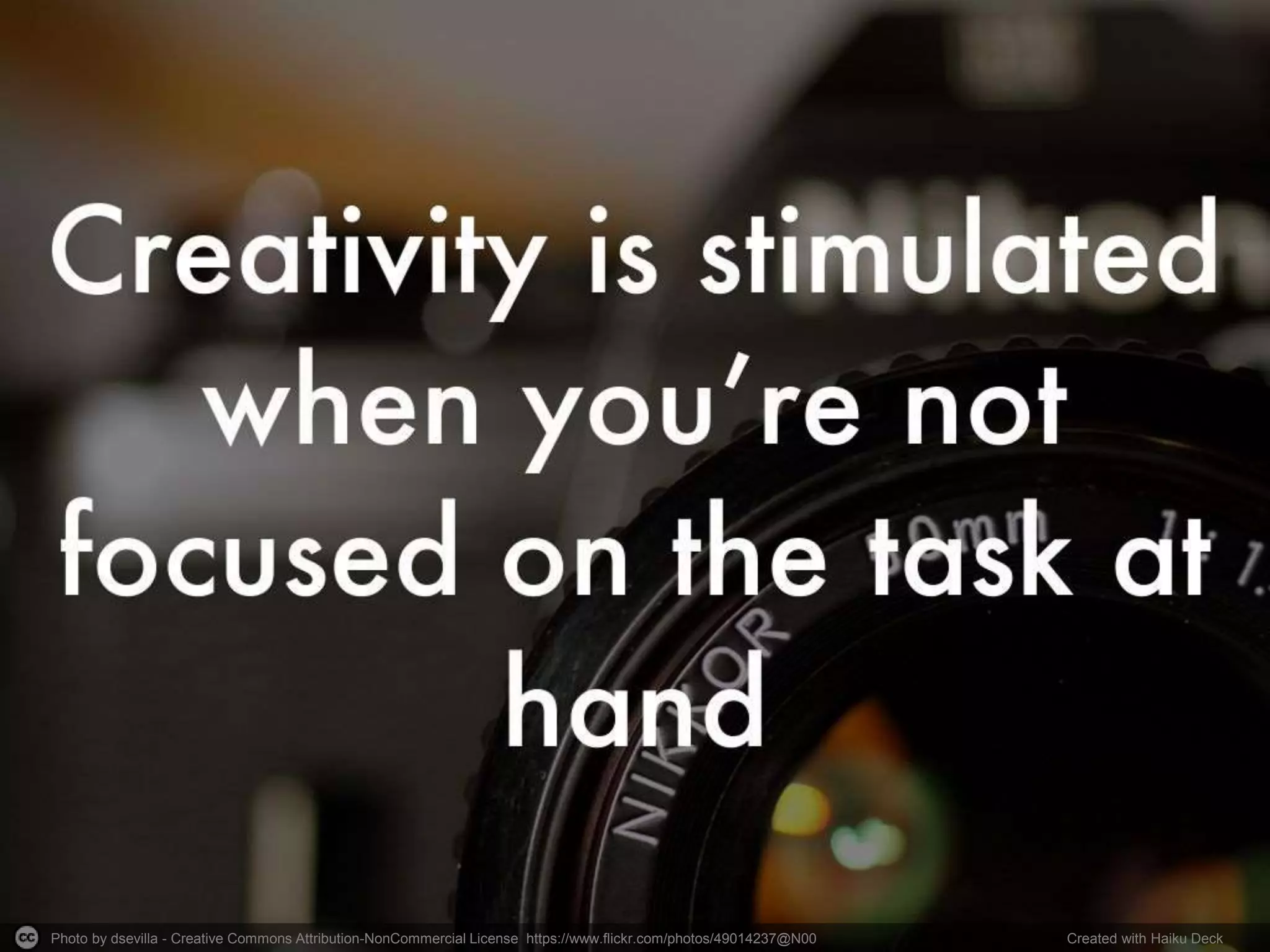 Photo by dsevilla - Creative Commons Attribution-NonCommercial License https://www.flickr.com/photos/49014237@N00 Created with Haiku Deck
 