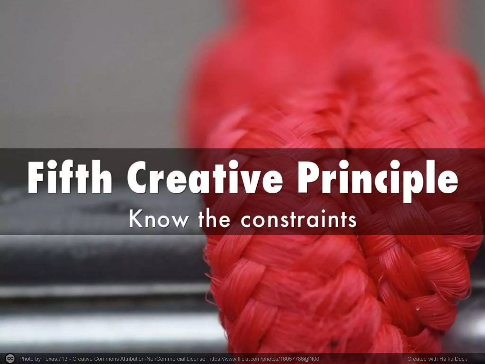 Photo by Texas.713 - Creative Commons Attribution-NonCommercial License https://www.flickr.com/photos/16057786@N00 Created with Haiku Deck
 