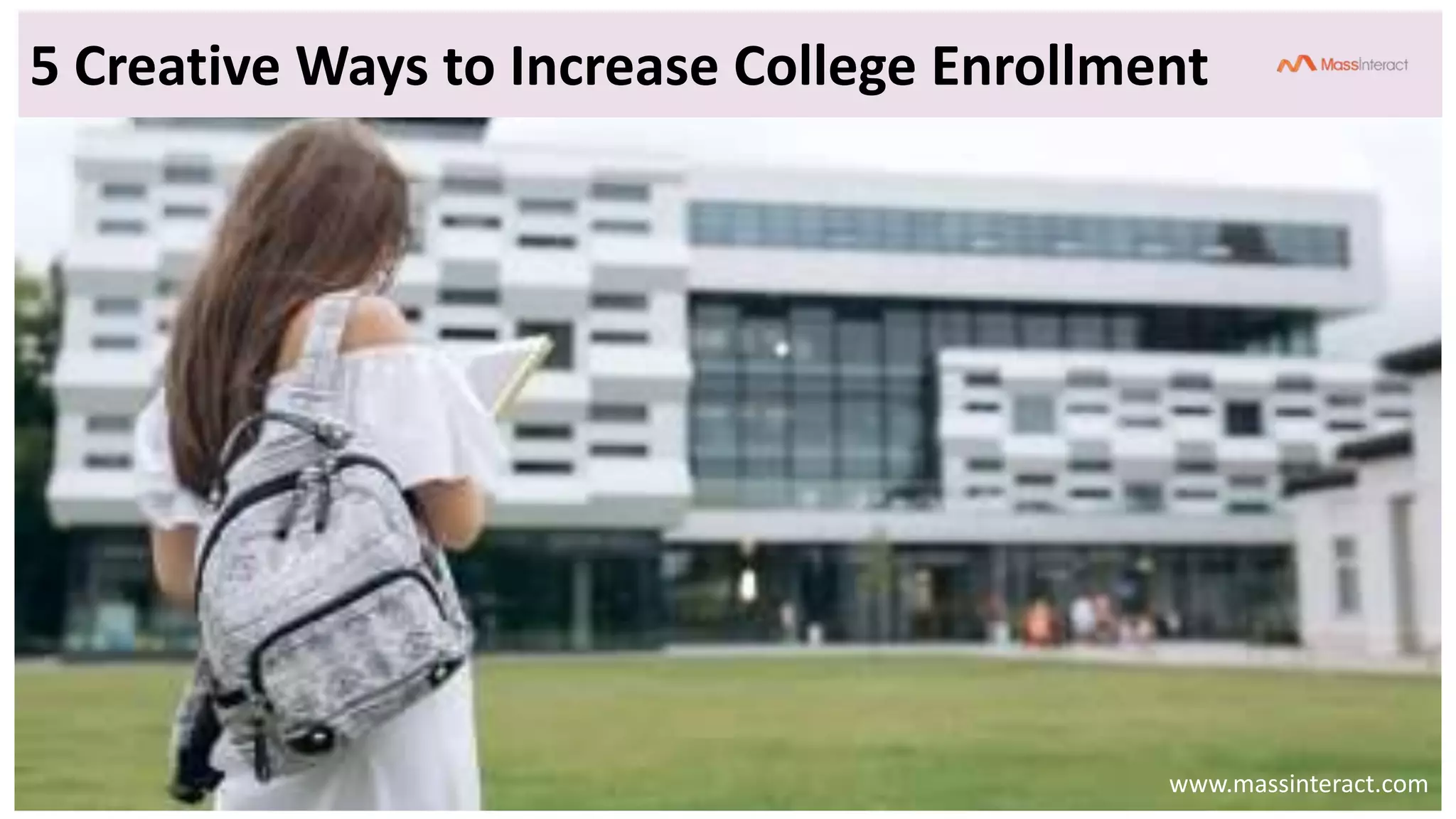 Ways To Increase College Enrollment