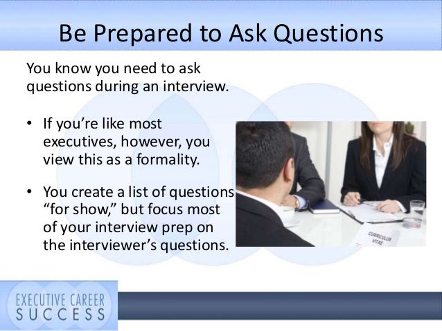 interview questions for executives