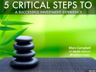 5 Critical Steps to a Successful Investment Experience