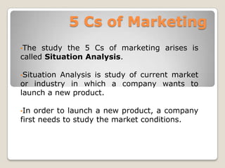 5 Cs of Marketing ,[object Object]