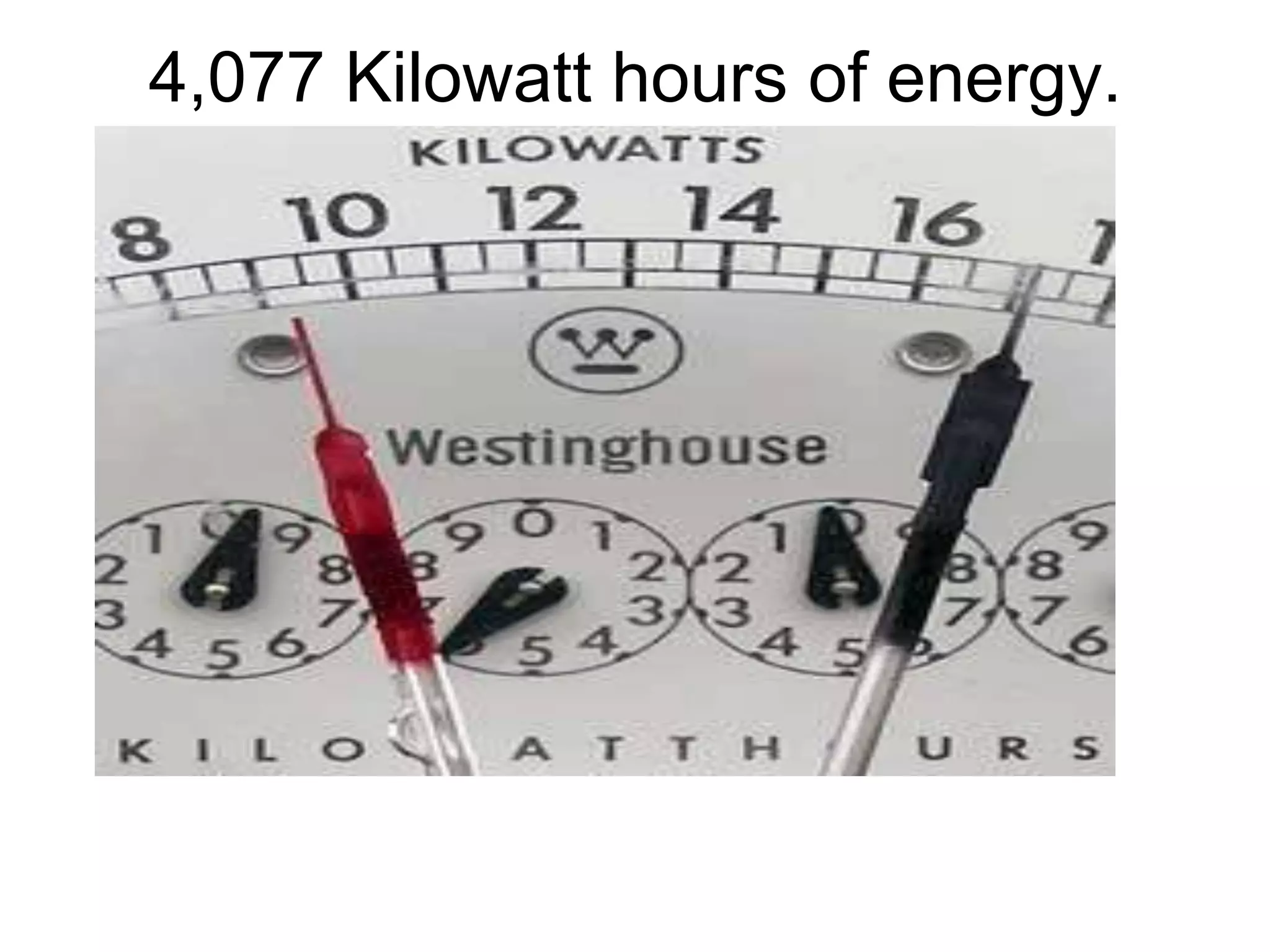 4,077 Kilowatt hours of energy.
 