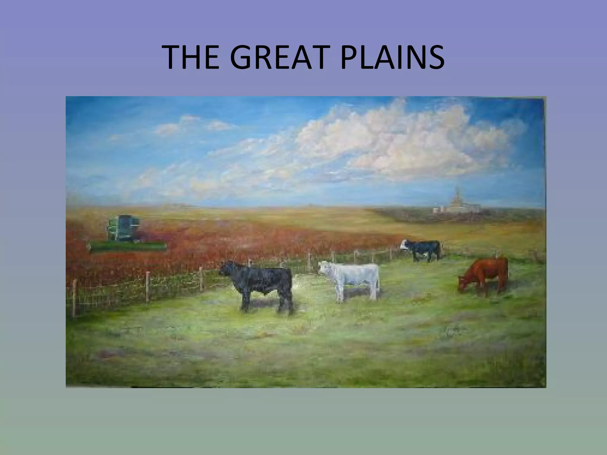 THE GREAT PLAINS 