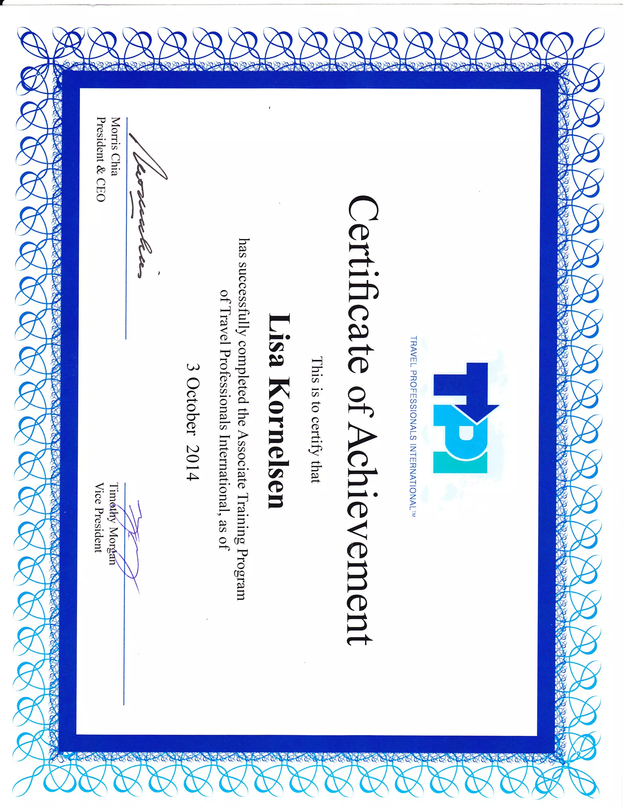 Tpi Certificate Pdf