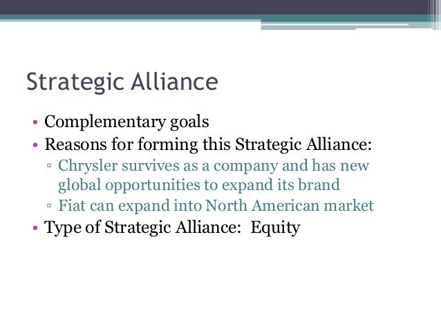 2009 chrysler fiat strategic alliance case study This case is about the strategic alliance between italian carmaker fiat spa (fiat) and us auto giant chrysler llc (chrysler) on april 30, 2009, fiat and chrysler entered into a strategic. 2009 chrysler fiat strategic alliance case study This case is about the strategic alliance between italian carmaker fiat spa (fiat) and us auto giant chrysler llc (chrysler) on april 30, 2009, fiat and chrysler entered into a strategic.