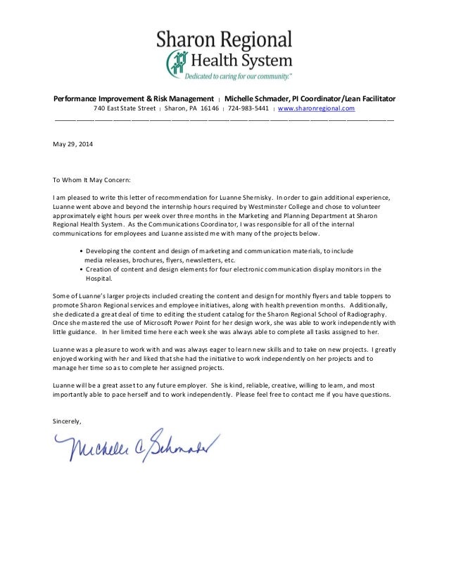 recommendation letter you of letter thank Letter of Shernisky Recommendation L. recommendation letter you of letter thank Letter of Shernisky Recommendation L.
