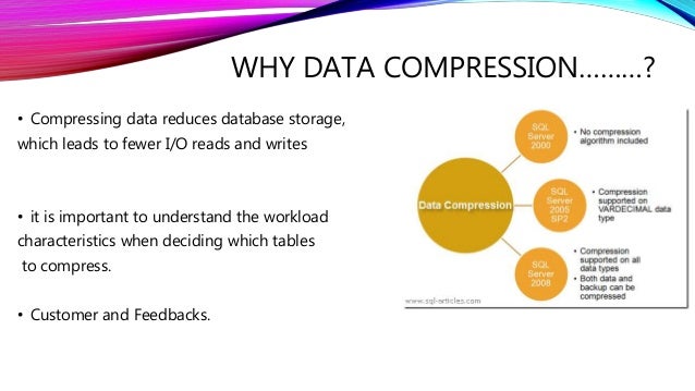 Data Compression In SQL