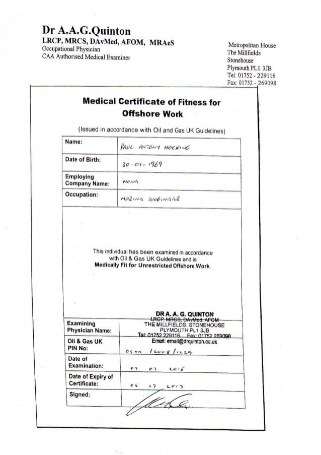 OGUK Medical exp 2017