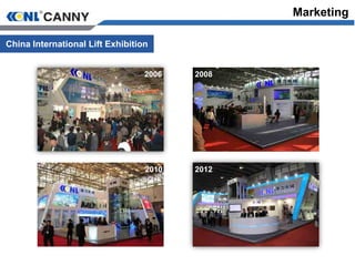2006
2012
2008
2010
China International Lift Exhibition
Marketing
 
