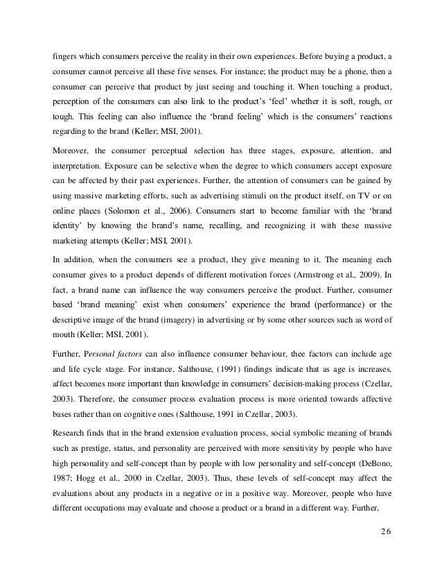 Master thesis brand management