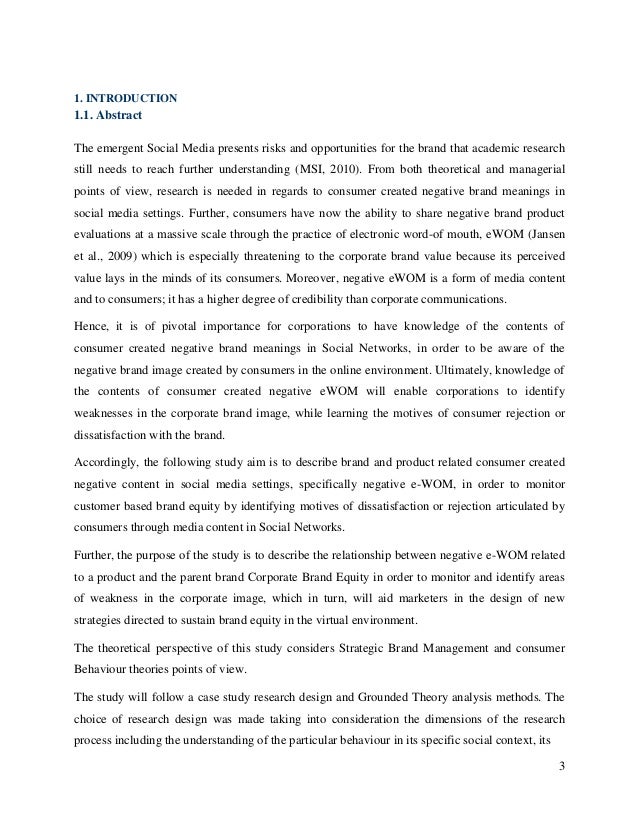 Master thesis brand management