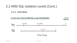 2.2 ANSI SQL Isolation Levels (Cont.)
2.2.1: Dirty Read
26-07-2016 www.uni-kl.de 19
 