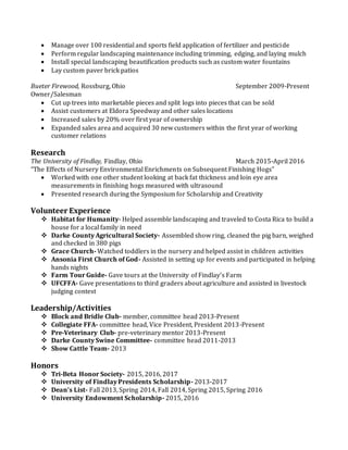 New Resume 2016 | DOCX