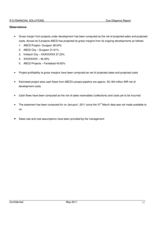 Financial Dd Report Example 0 Sample Financial Due Diligence Report - VK | PDF
