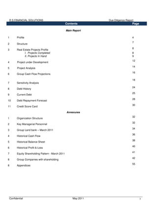 Financial Dd Report Example 0 Sample Financial Due Diligence Report - VK | PDF