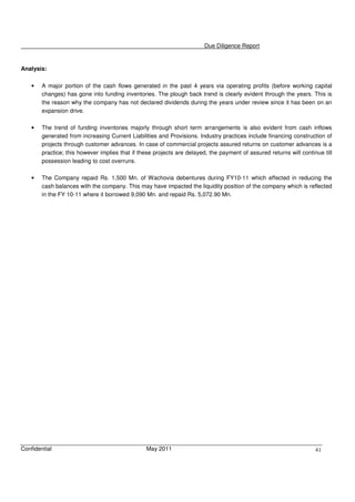 Financial Dd Report Example 0 Sample Financial Due Diligence Report - VK | PDF