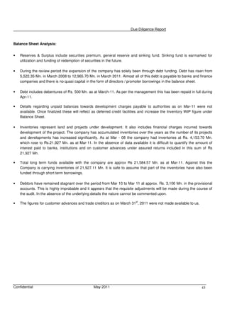 Financial Dd Report Example 0 Sample Financial Due Diligence Report - VK | PDF