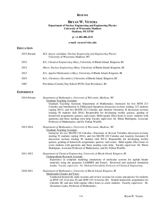 nuclear engineer resumes