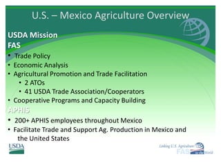 5 Dan Berman USDA Perspectiva Agricola entre Estados Unidos y México ...