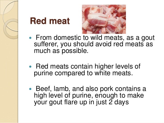 5 dangerous gout foods to avoid