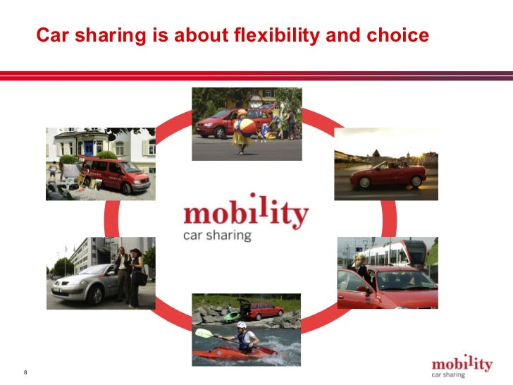 Mobility car sharing combining public and private mobility