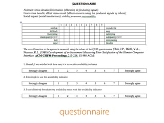 questionnaire 
 
