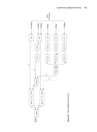 Synchronous Digital Hierarchy 195
Figure
8.9
SDH
multiplexing
hierarchy.
DCAC08 2/27/06 11:50 AM Page 195
 