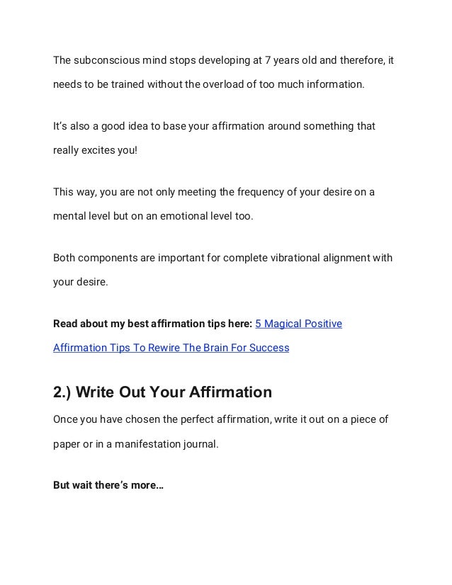 5 Day Manifestation Technique
