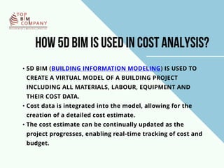 5D BIM (Building Information Modeling) and Cost Analysis.pptx