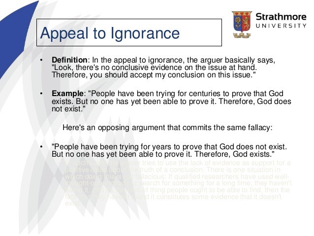 Thinking critically identifying fallacies picture