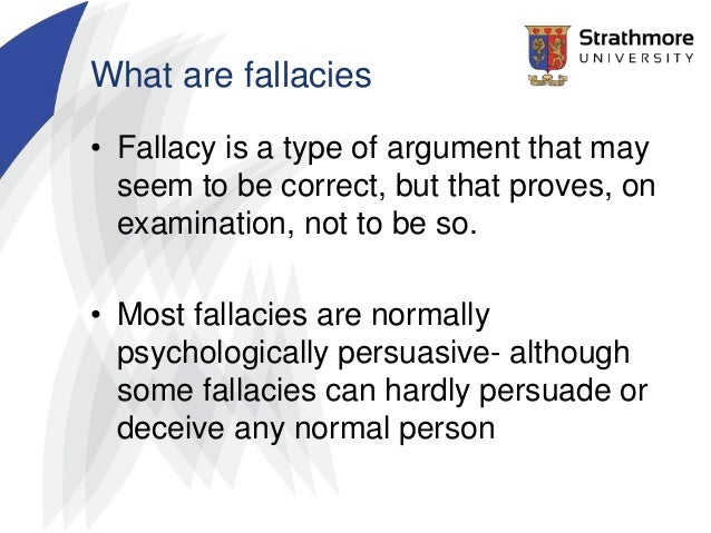 fallacies in critical thinking examples
