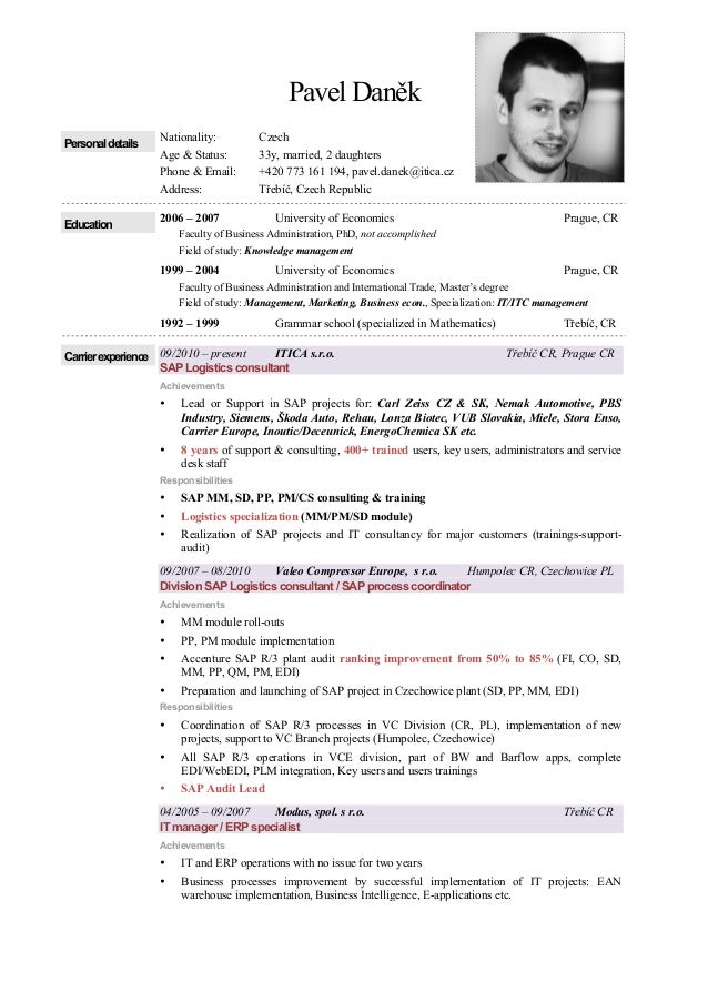 cv pavel danek eng