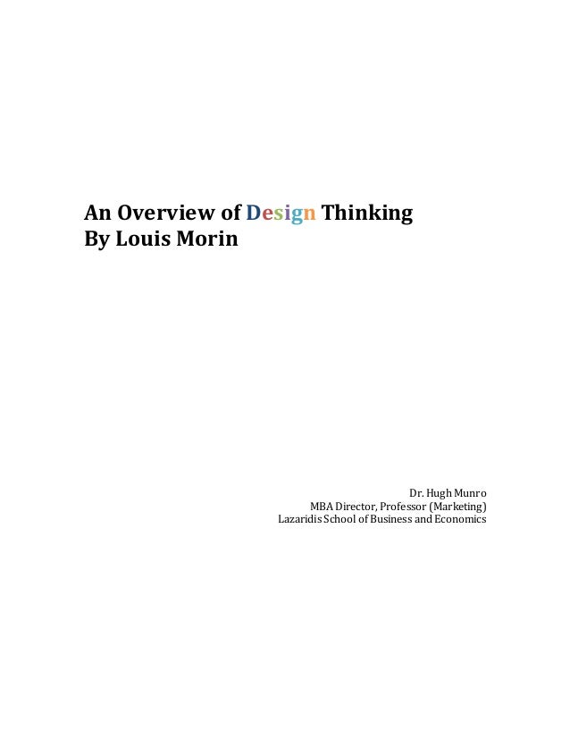 research paper about design thinking
