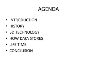 5d data storage | PPT