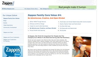 Real people make it human.
 