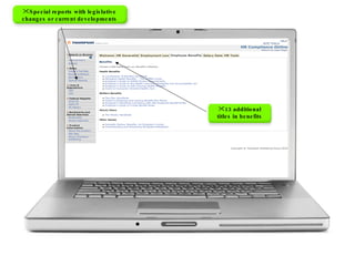 13 additional titles in benefits Special reports with legislative changes or current developments 