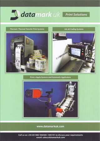 Datamark UK Ltd Brochure Print Solutions Insert
