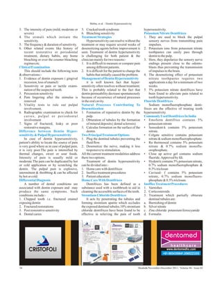 1. DENTIN HYPERSENSITIVITY 2011