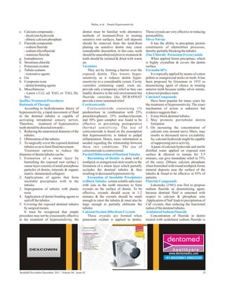 1. DENTIN HYPERSENSITIVITY 2011