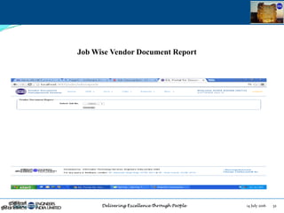 14 July 2016 32July 14, 2016
Job Wise Vendor Document Report
 