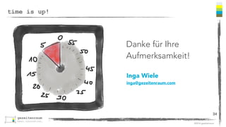 ©2016 gezeitenraum
und was sollten sie sich abschauen?
34
Storytelling 
(Kontext
verstehen)
Empathie
entwickeln
gemeinsames
Verständnis im Team
sicherstellen
nicht gleich
anfangen zu
codieren
Loslassen
(Umgang mit
Unsicherheit lernen)
 